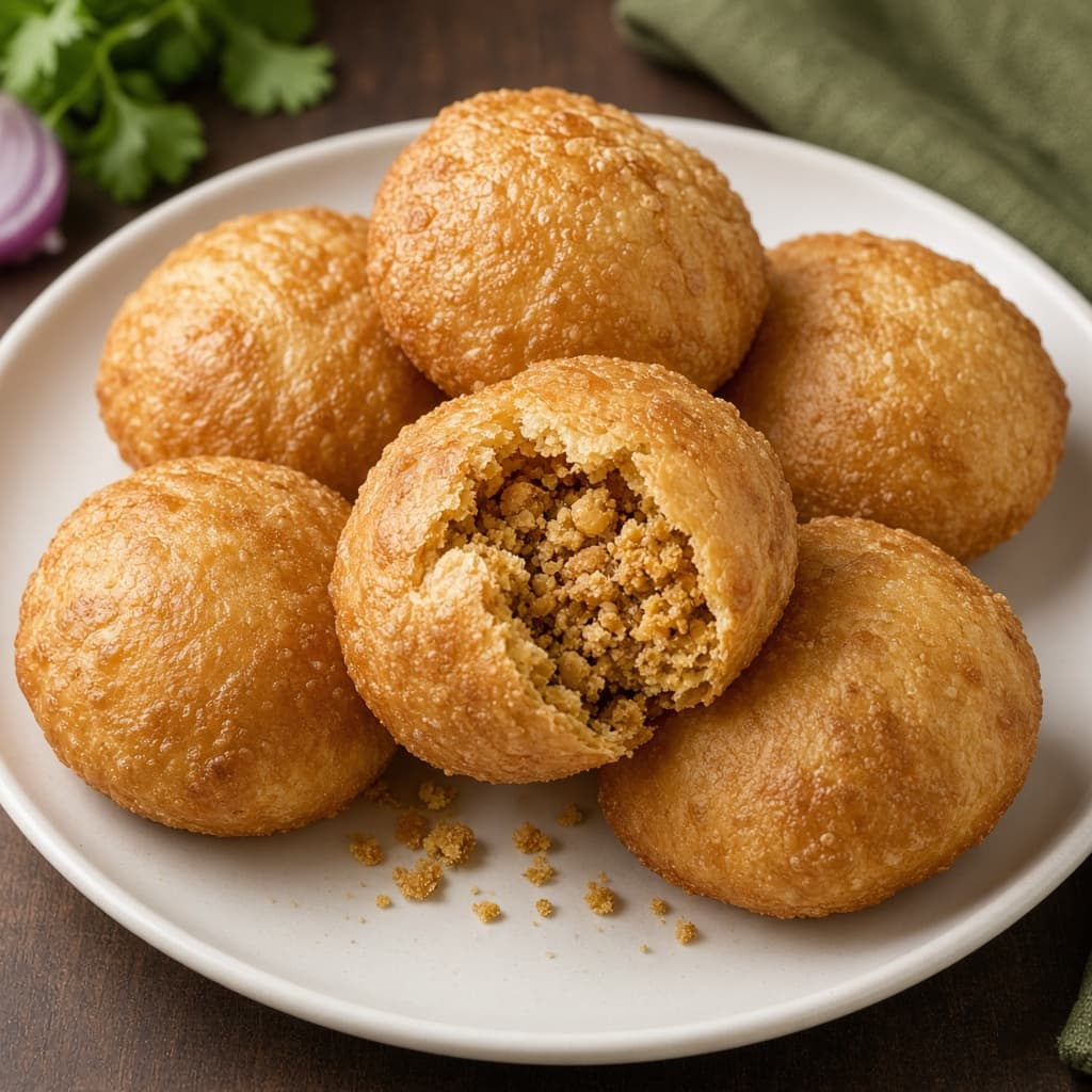 Crispy Urad Dal Stuffed Kachori