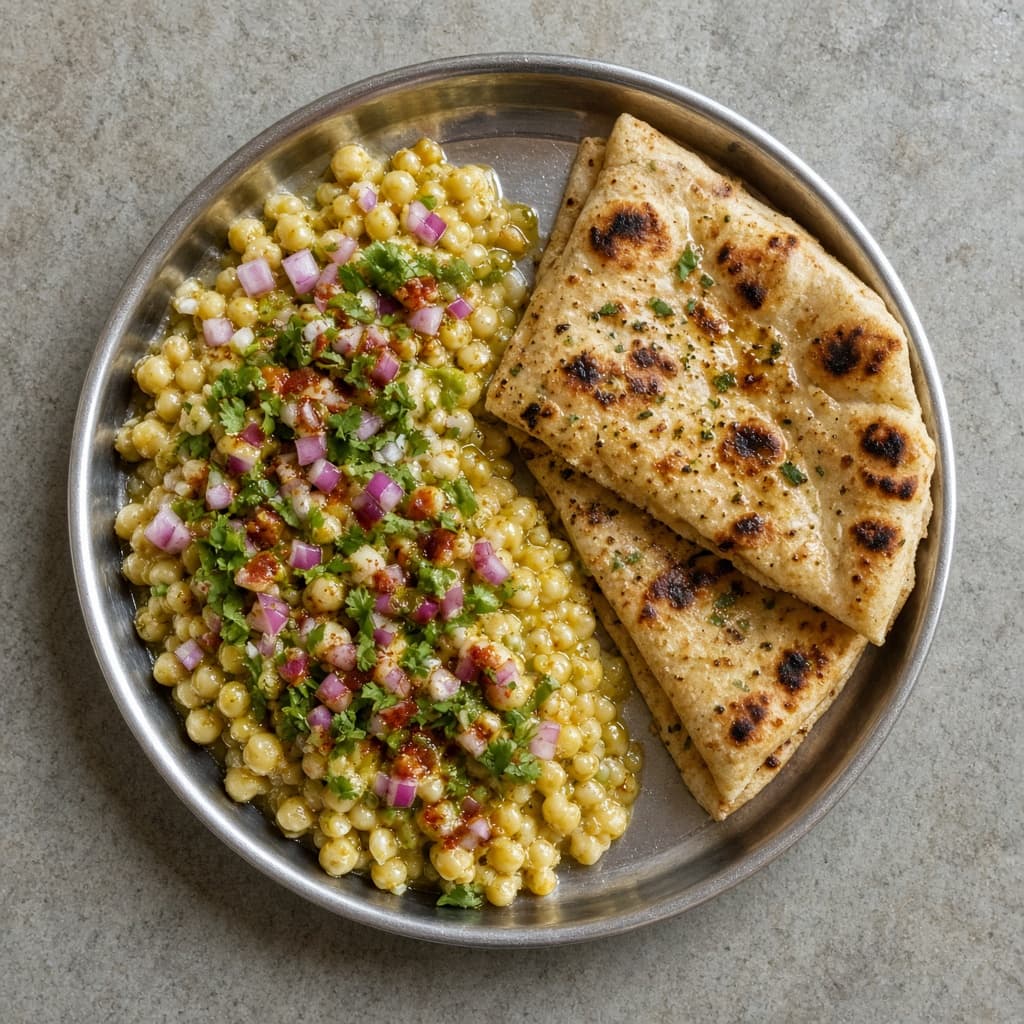 Delhi-Style Matar Kulcha Chaat