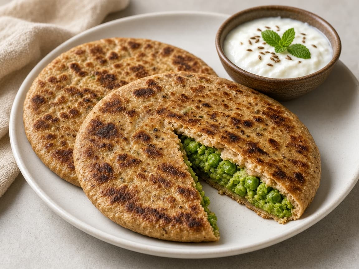 High-Fibre Peas Paratha: A Diabetic-Friendly Stuffed Flatbread