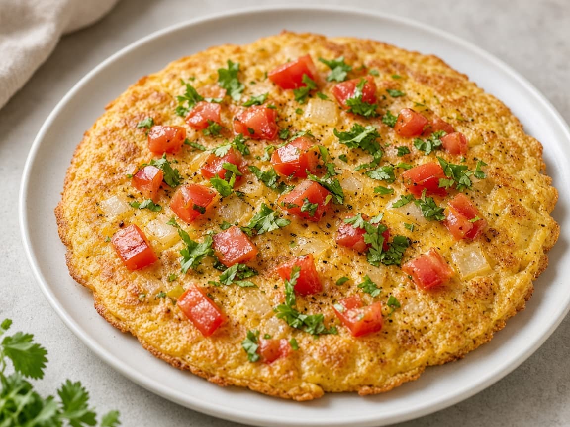 Vegan Tomato Omelette: A Protein-Packed, PCOS-Friendly Breakfast