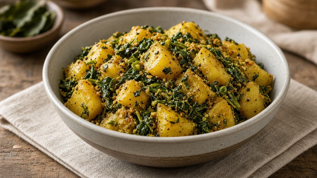 Dry Aloo Methi Sabzi