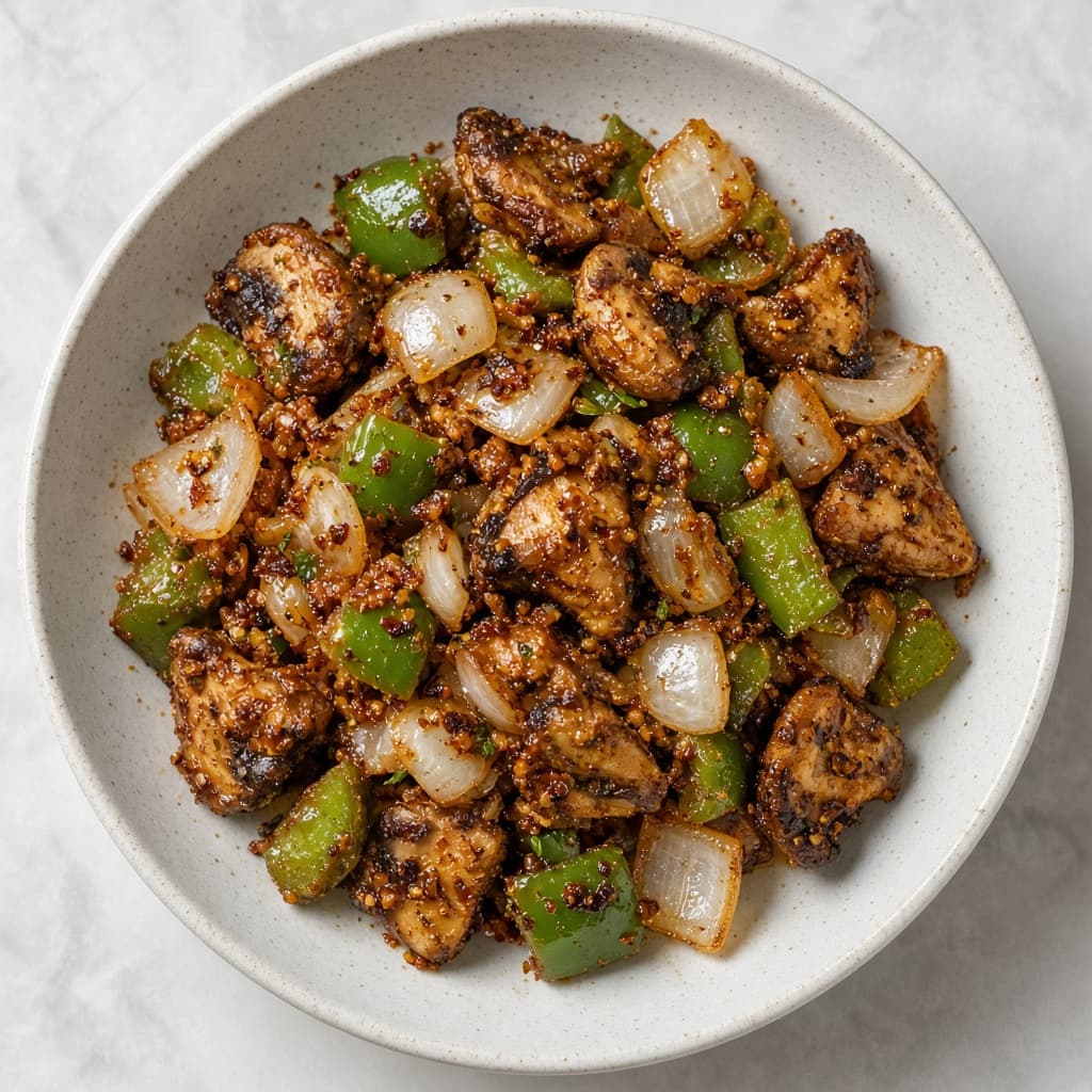 Dry Chilli Mushroom Stir Fry