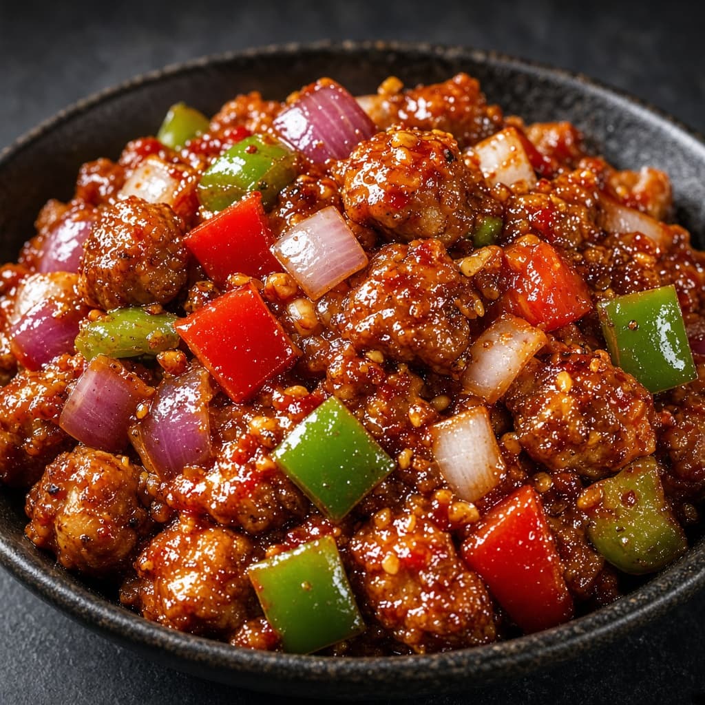 Dry Mushroom Manchurian Indo Chinese