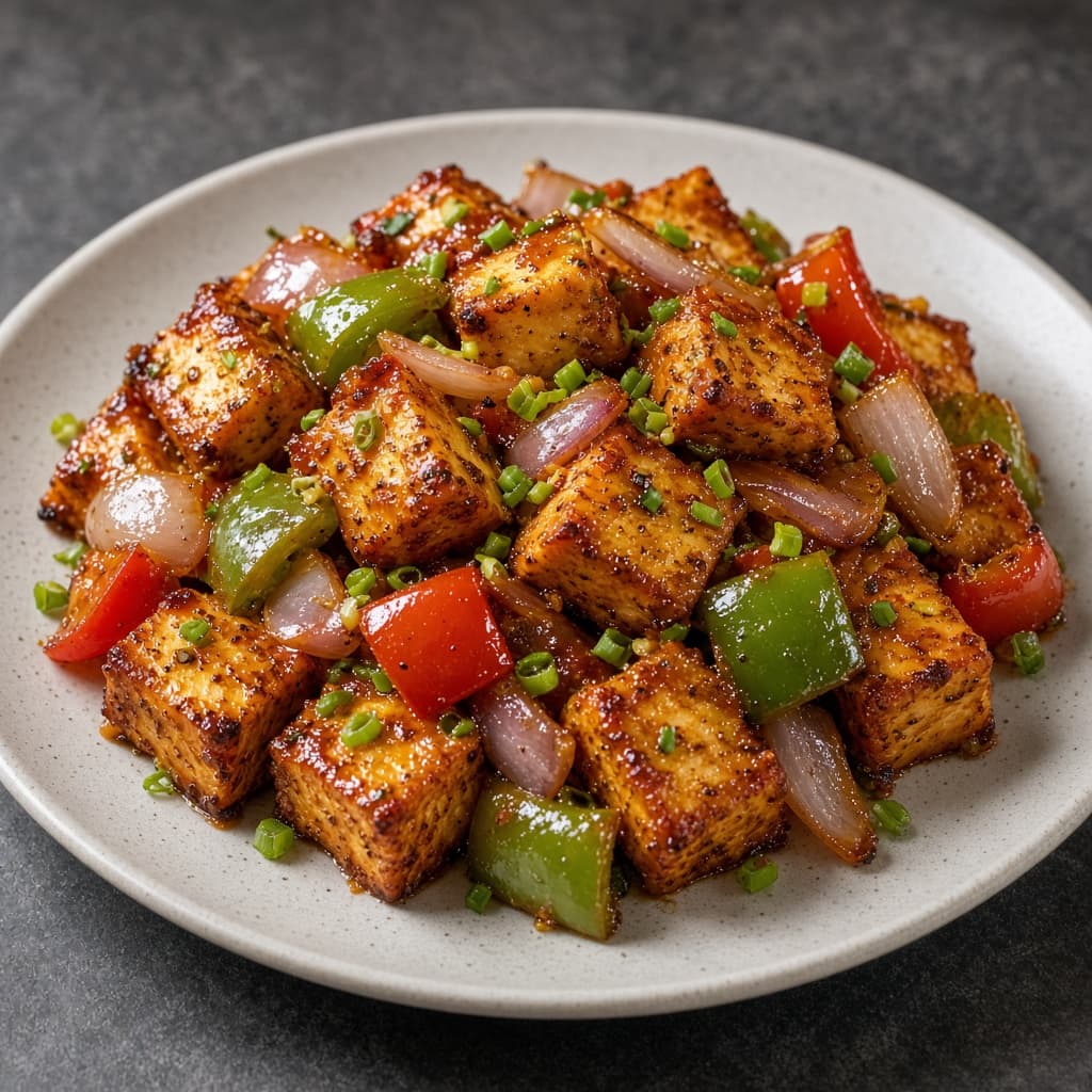 Dry Paneer Manchurian Indo-Chinese
