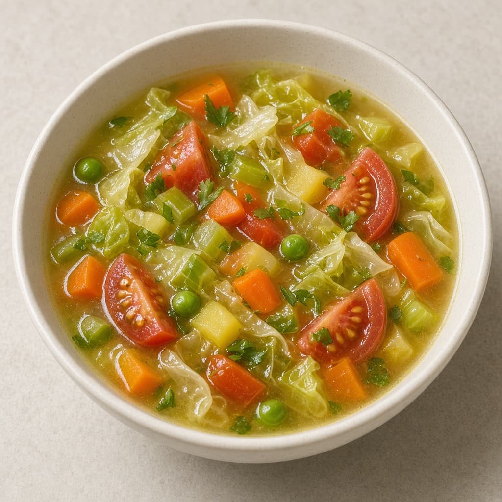 Easy Clear Mixed Vegetable Soup