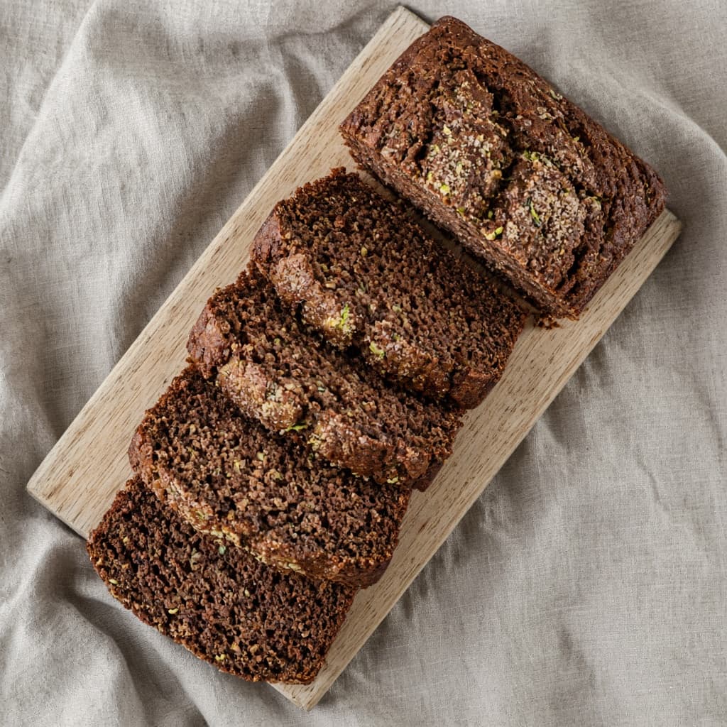 Eggless Chocolate Zucchini Bread