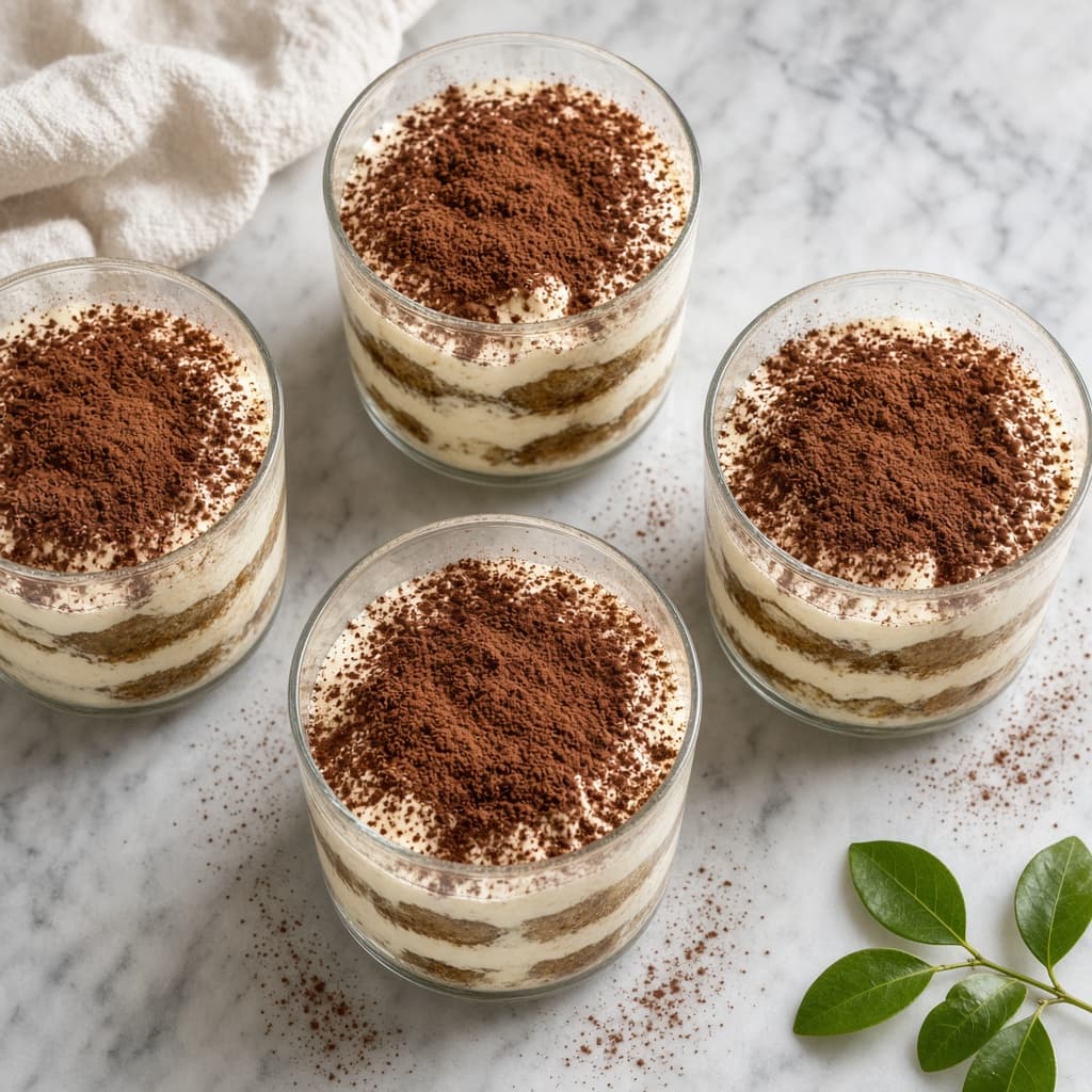 Eggless Coffee Tiramisu Cups