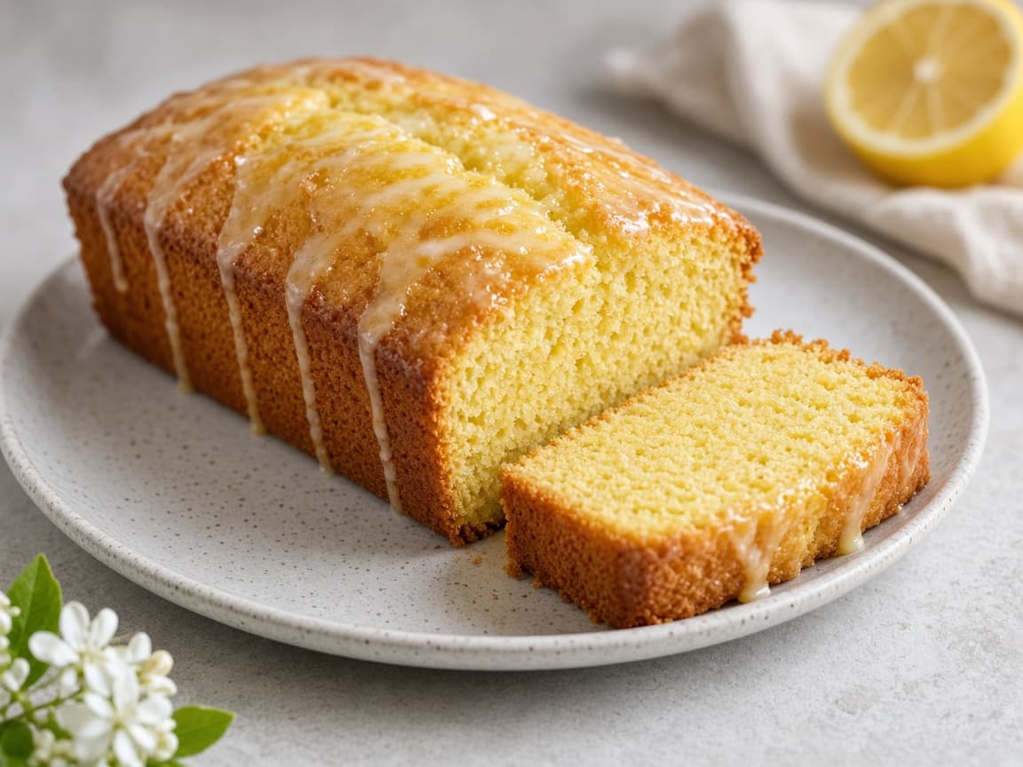 Eggless Lemon Drizzle Cake