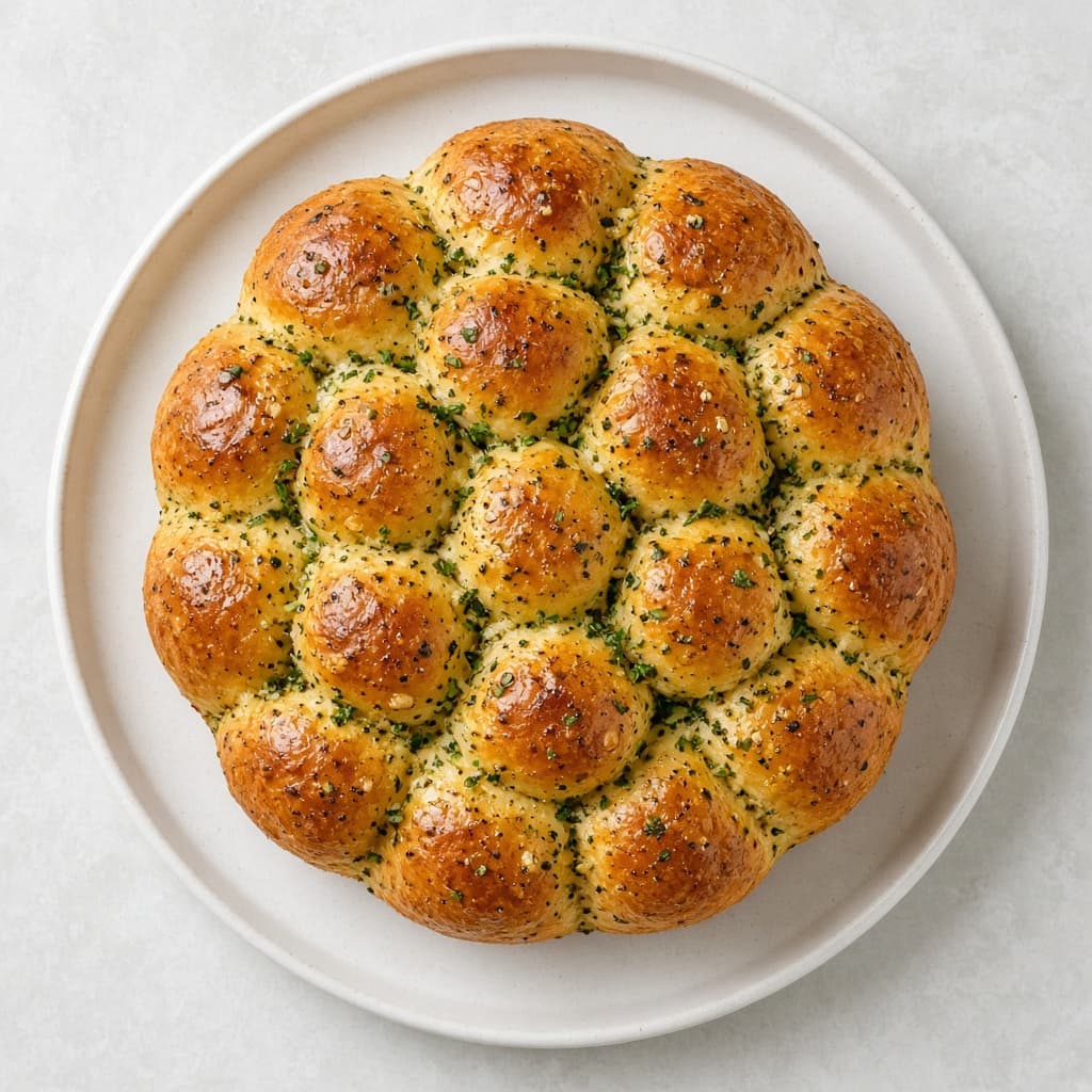 Eggless Pull-Apart Garlic Rolls