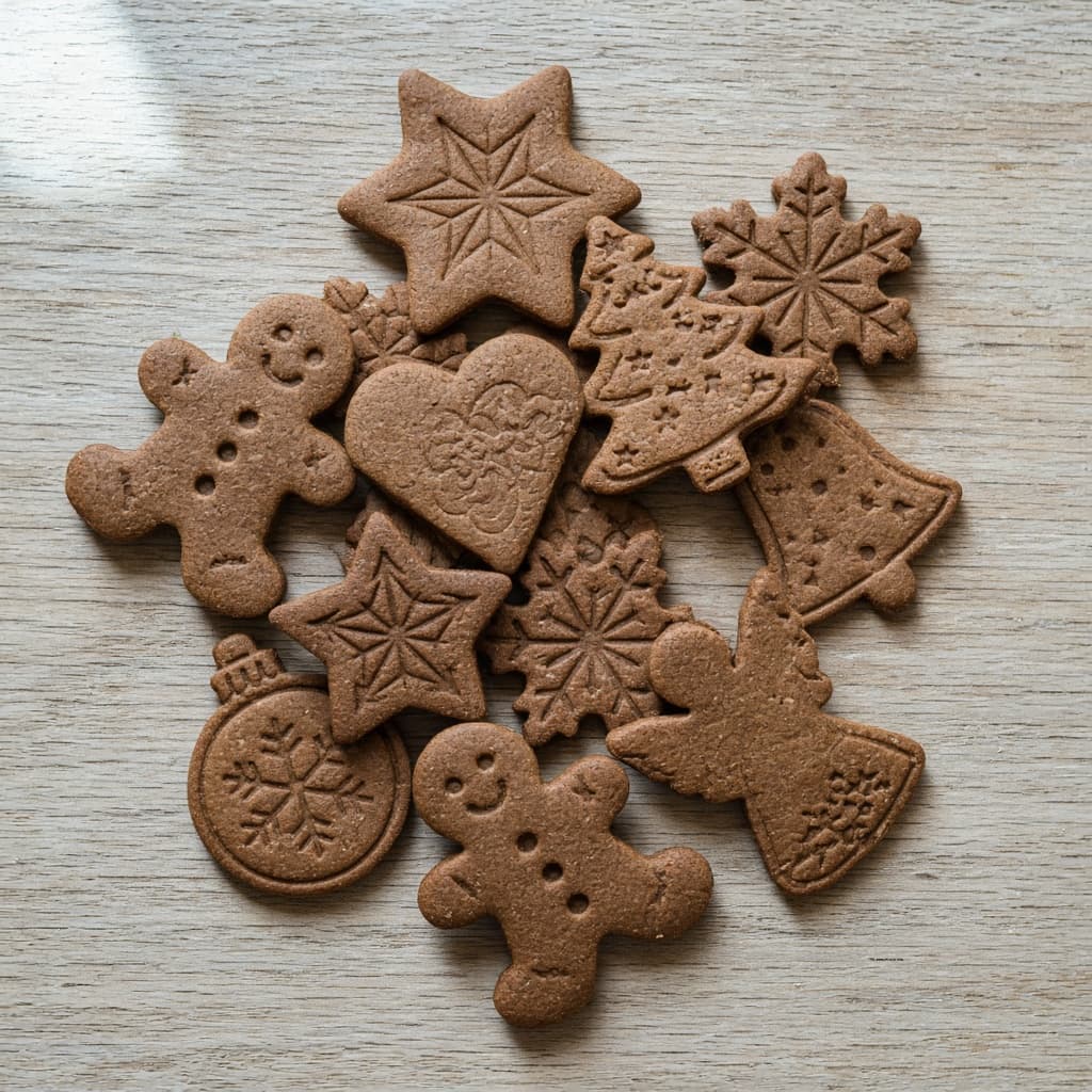 Eggless Spiced Gingerbread Cookies