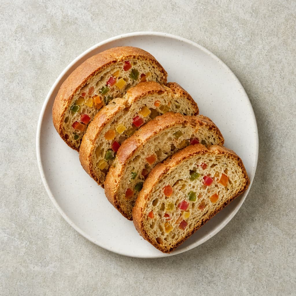 Eggless Tutti Frutti Fruit Bread