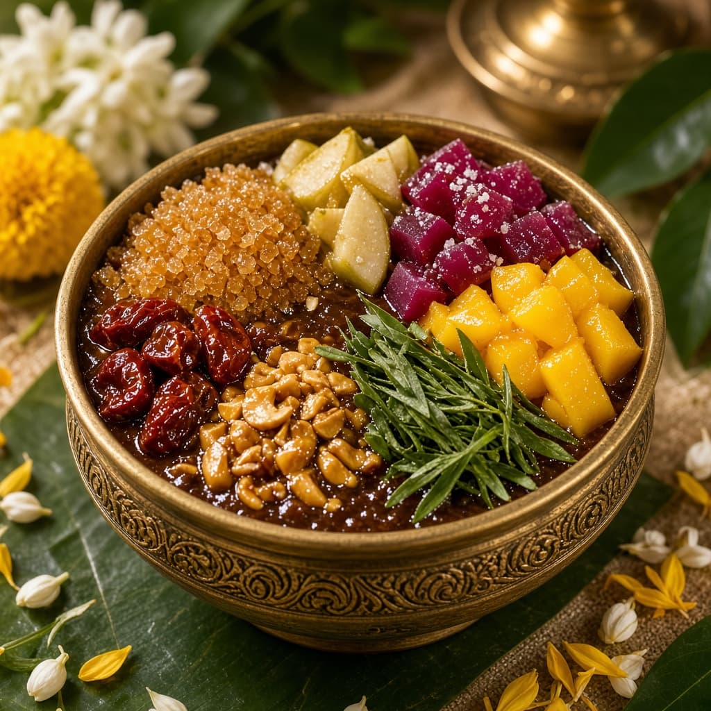 Festive Ugadi Pachadi Six Tastes