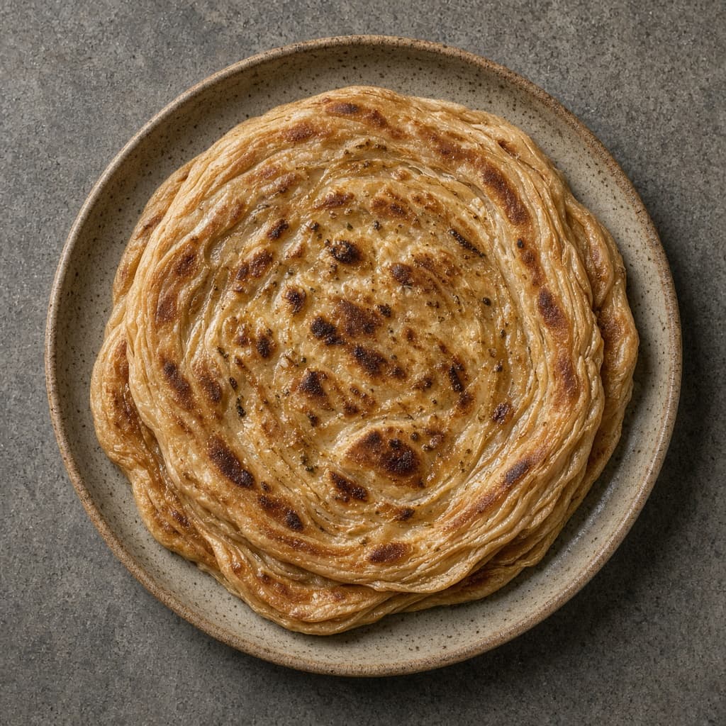 Flaky Whole Wheat Lachha Paratha