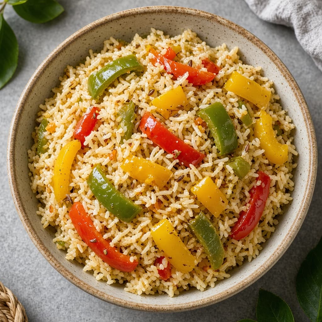 Fragrant Capsicum Pulao