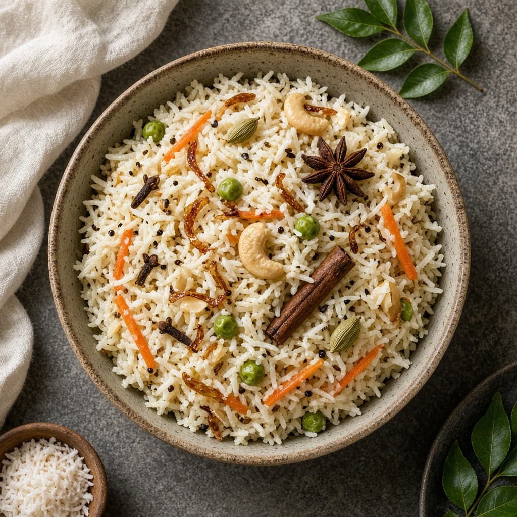 Fragrant Coconut Milk Pulao