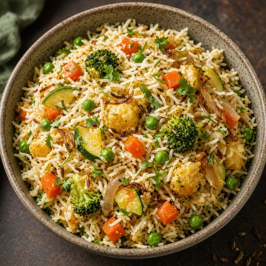 Fragrant One Pot Vegetable Pulao