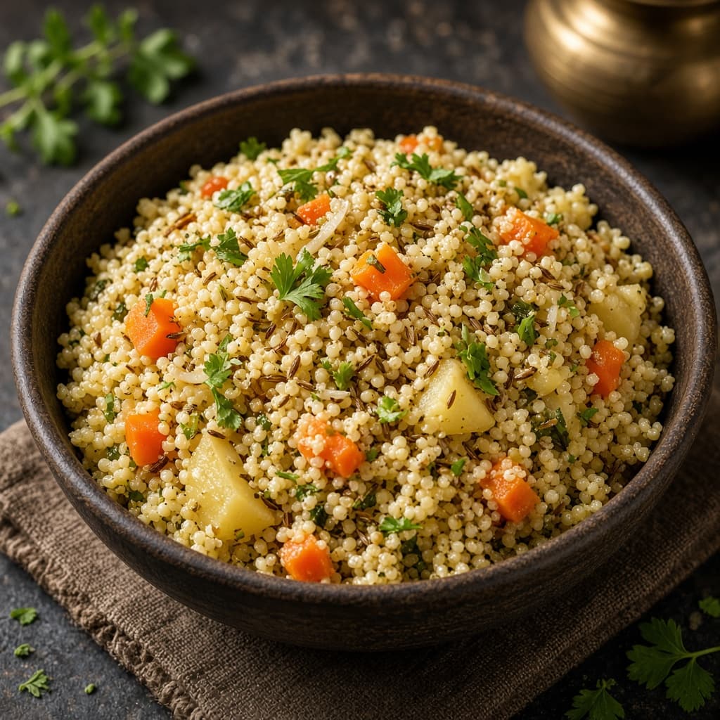 Fragrant Samvat Barnyard Millet Pulao