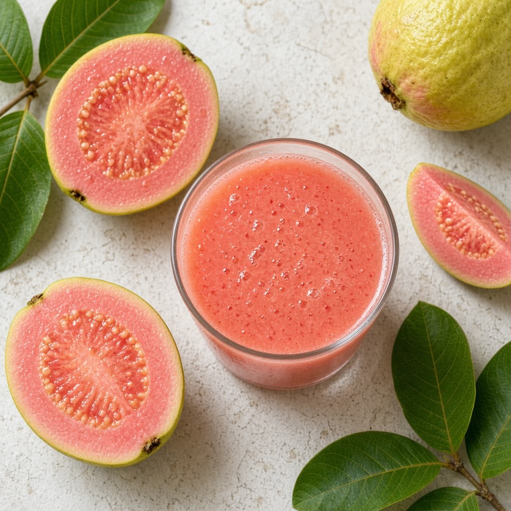 Fresh 3-Ingredient Guava Juice