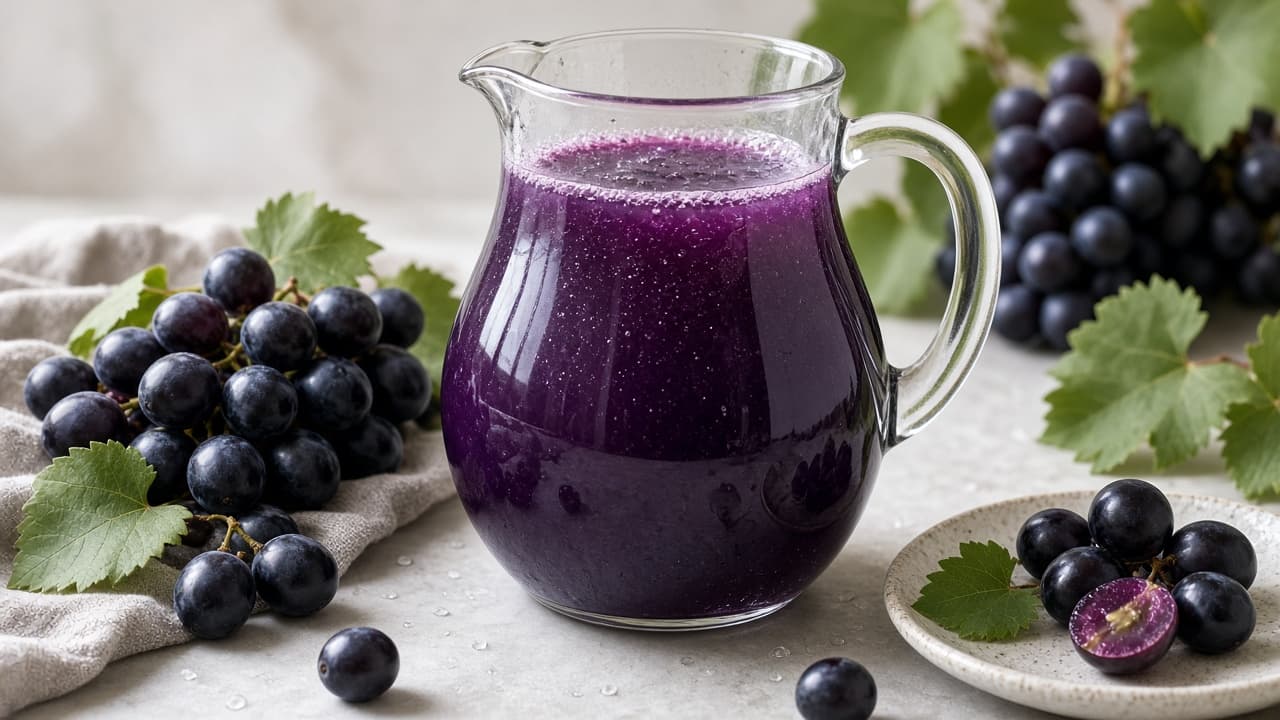 Fresh Black Grape Juice