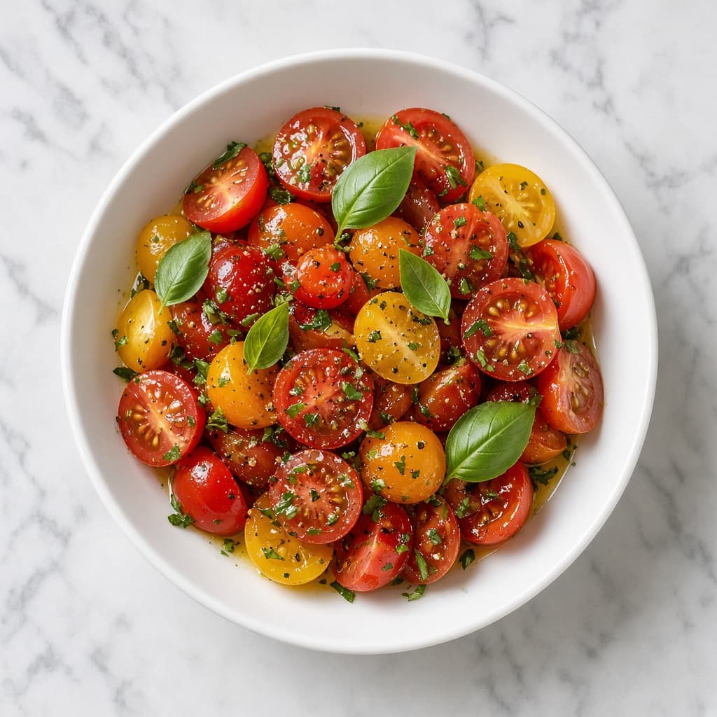 Fresh Cherry Tomato Herb Salad