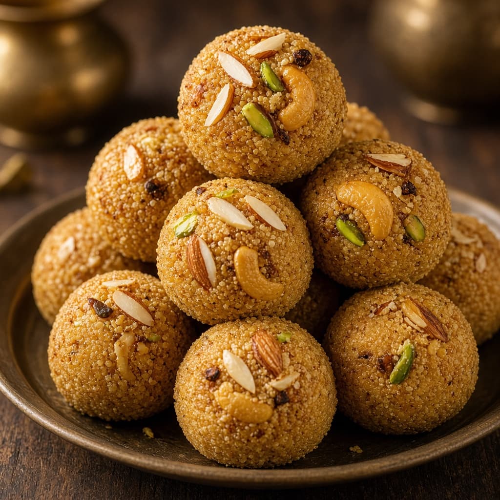 Ghee Roasted Rava Ladoo