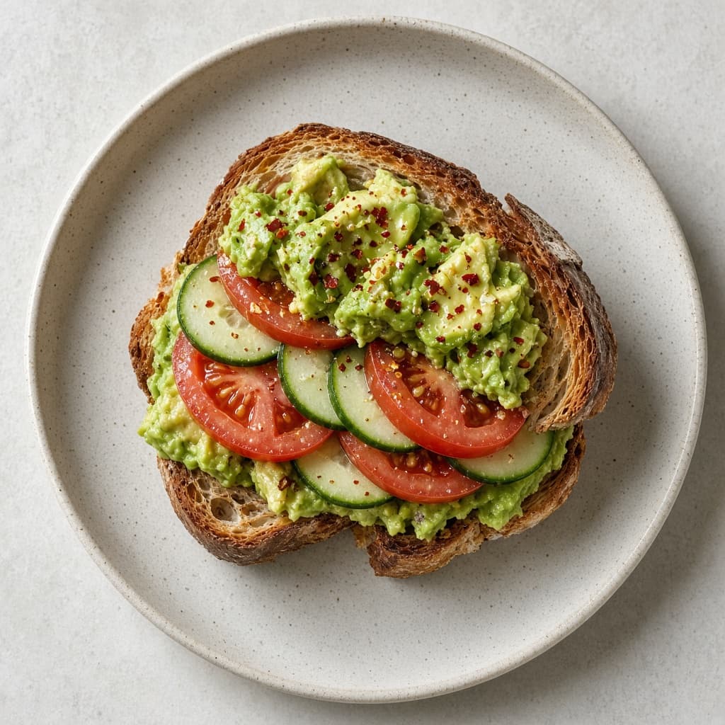 Guacamole Avocado Toast Sandwich