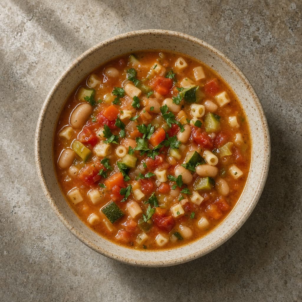 Hearty Vegetable Minestrone Soup