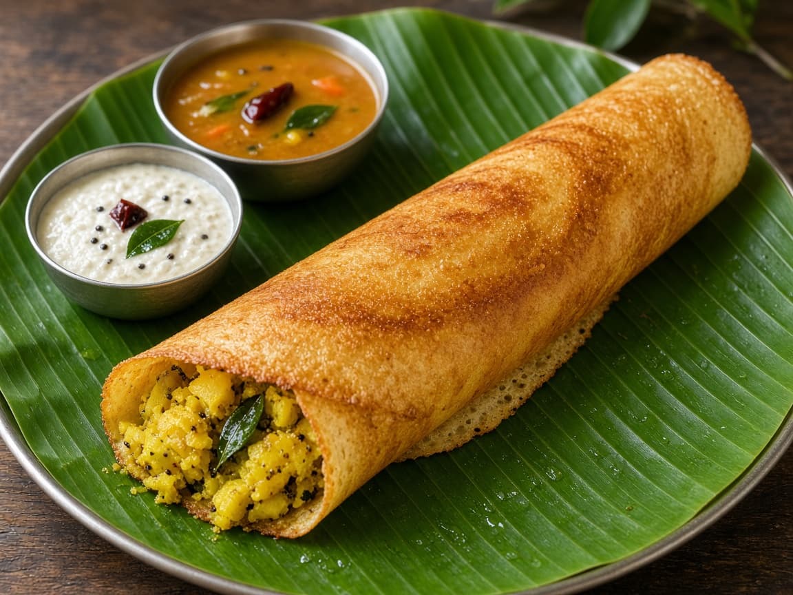 High Protein Quinoa Masala Dosa