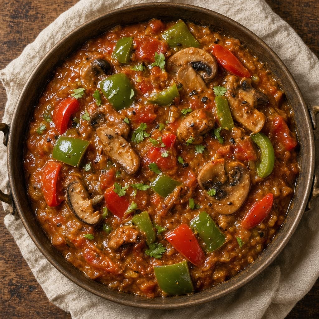 Home Style Kadai Mushroom