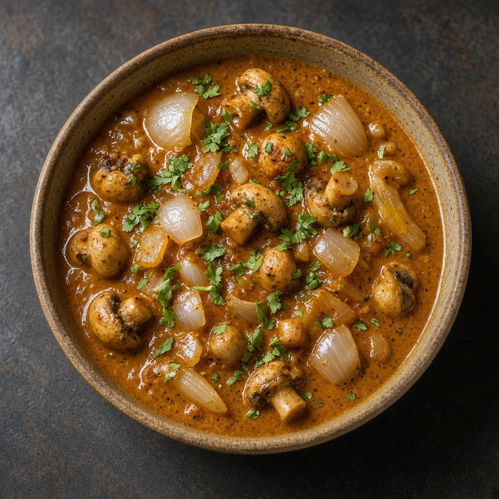 Home Style Mushroom Do Pyaza