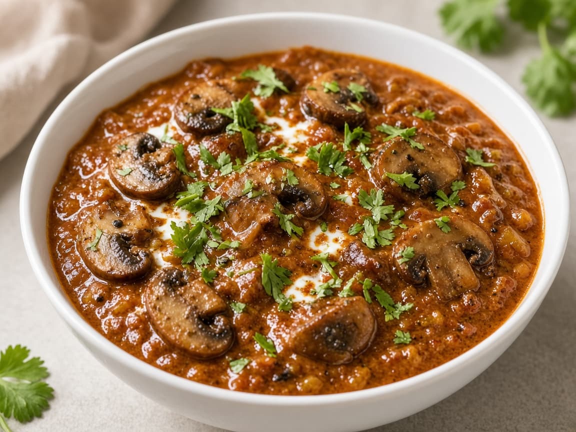 Home Style Mushroom Masala