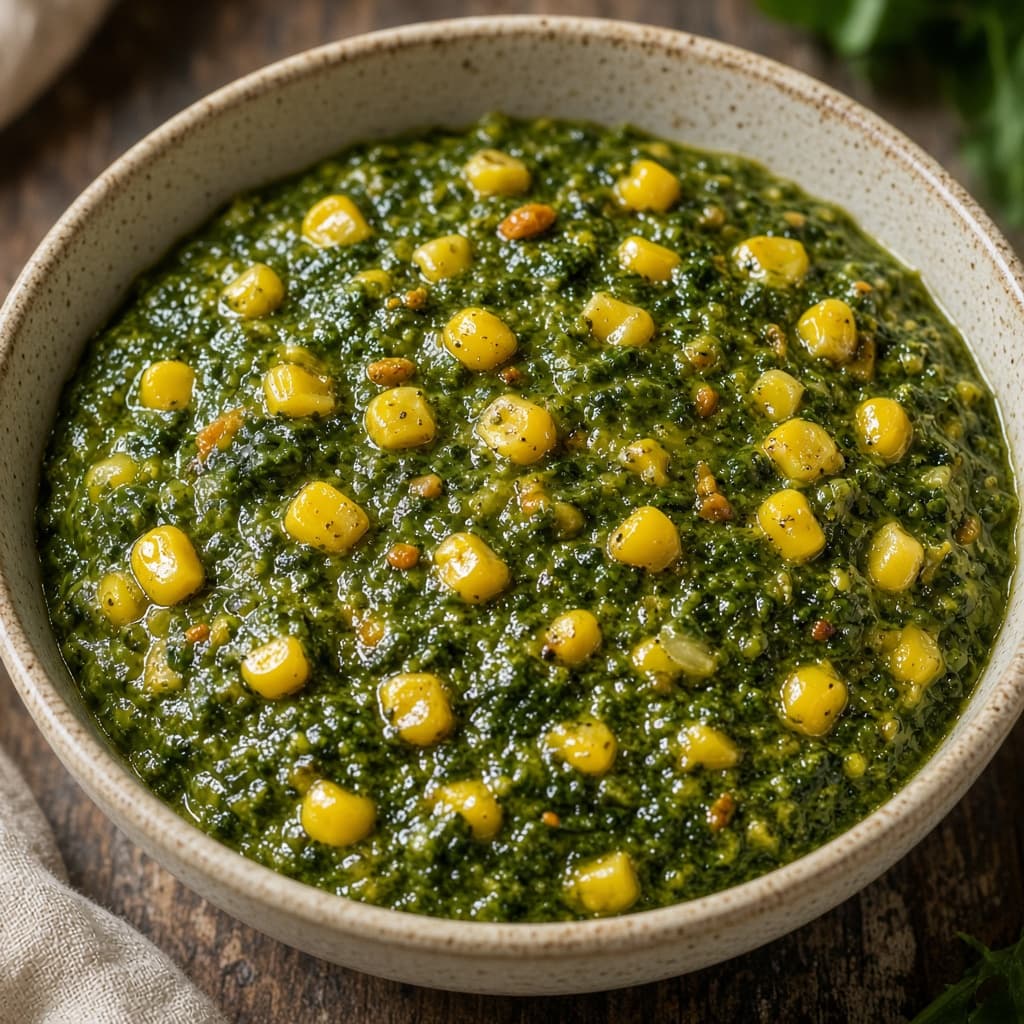 Home-Style Palak Corn Sabzi