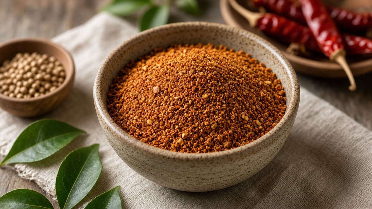 Homemade Bisi Bele Bath Powder