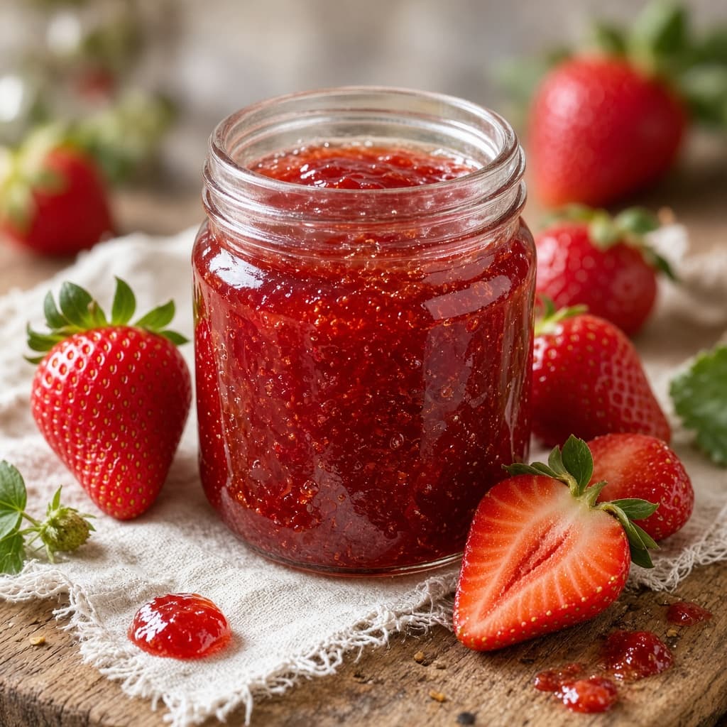 Homemade Low Sugar Strawberry Jam