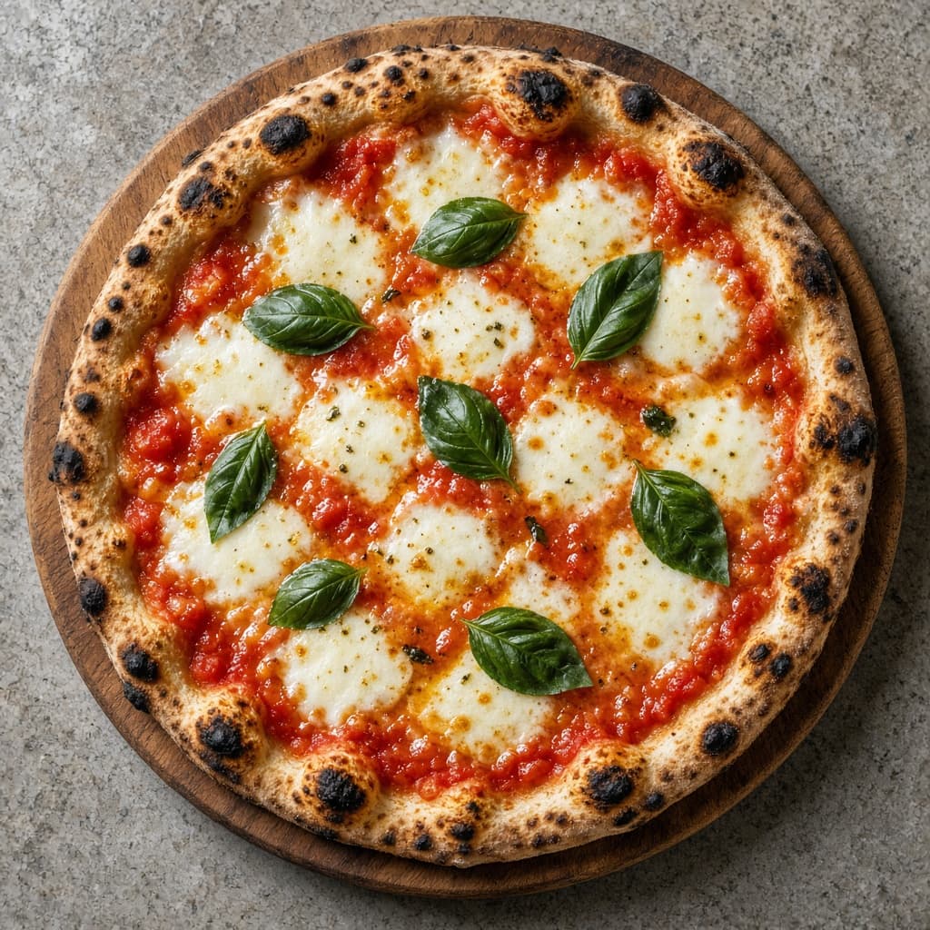 Homemade Margherita Pizza Thin