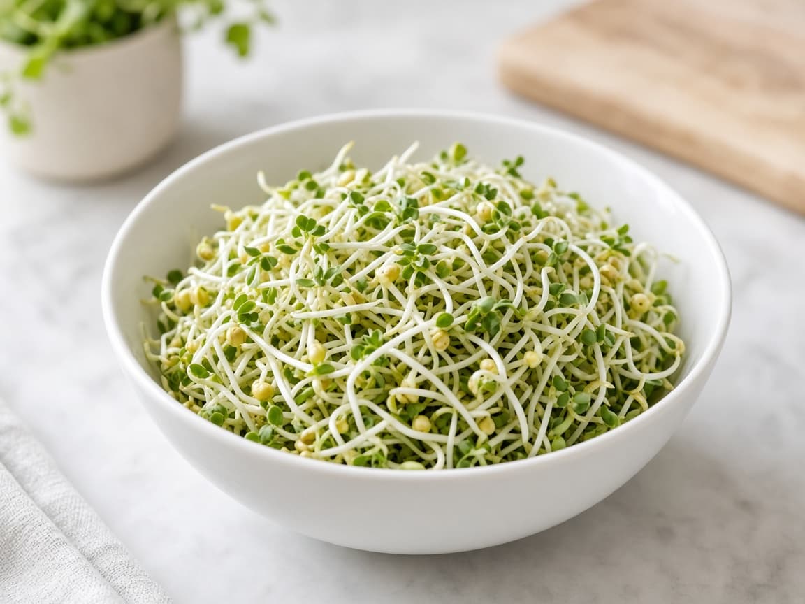 Homemade Moong Bean Sprouts