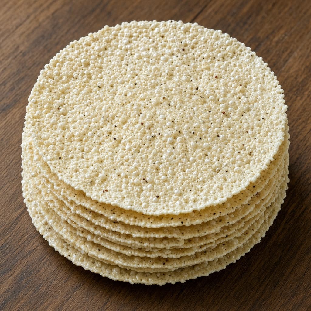 Homemade Sabudana Javvarisi Papad
