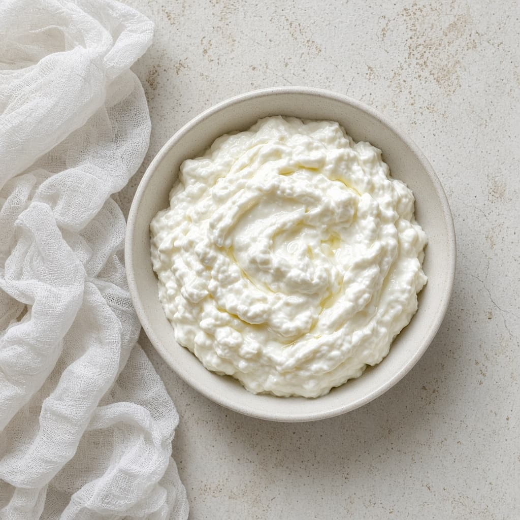 Homemade Thick Hung Curd Greek