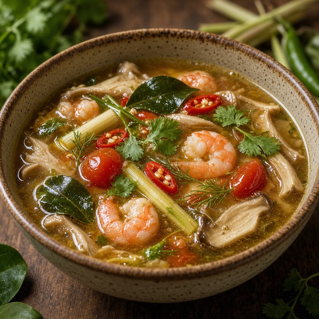 Hot Sour Thai Tom Yum Soup