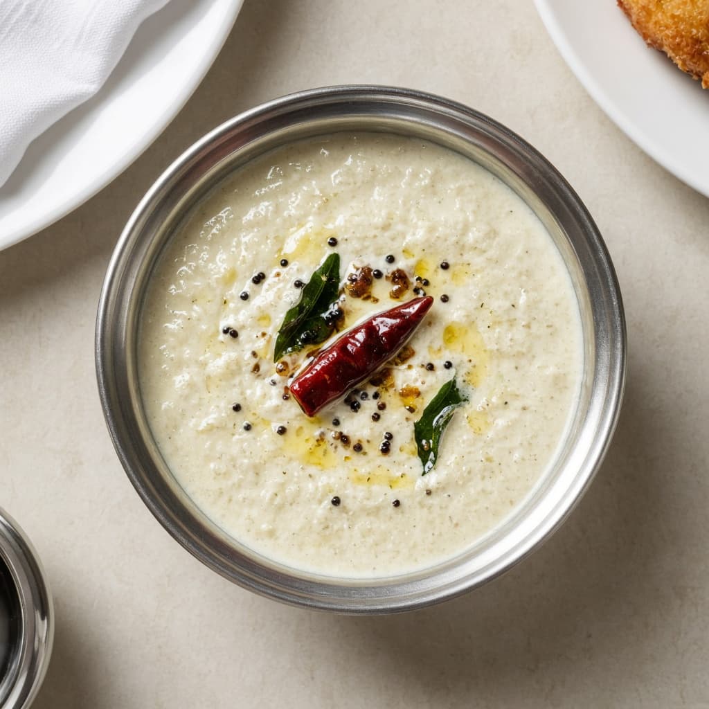 Hotel Style Coconut Chutney Bowl
