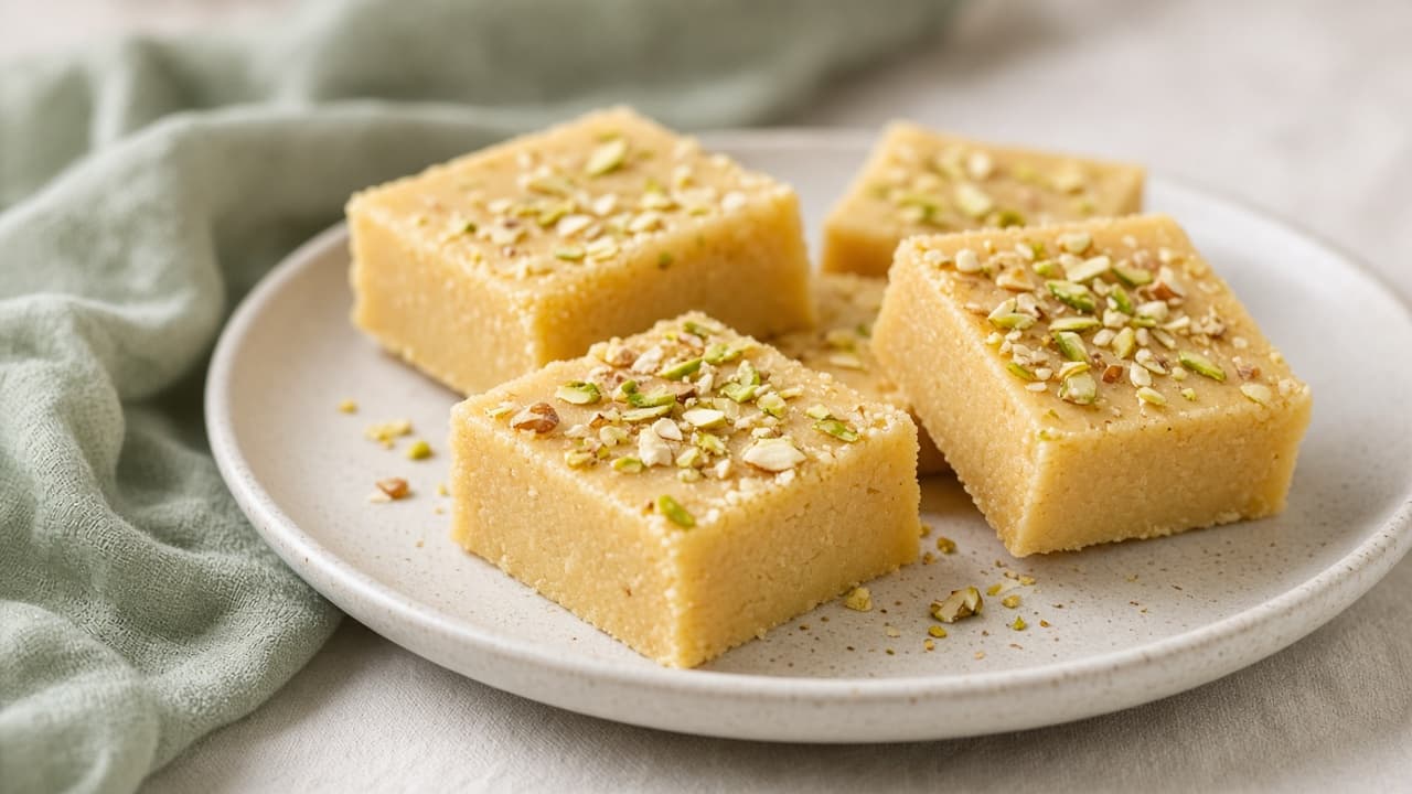 Lighter Besan Barfi