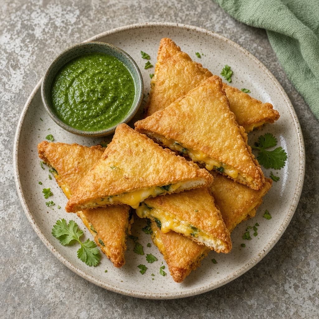 Lighter Cheese Bread Pakora
