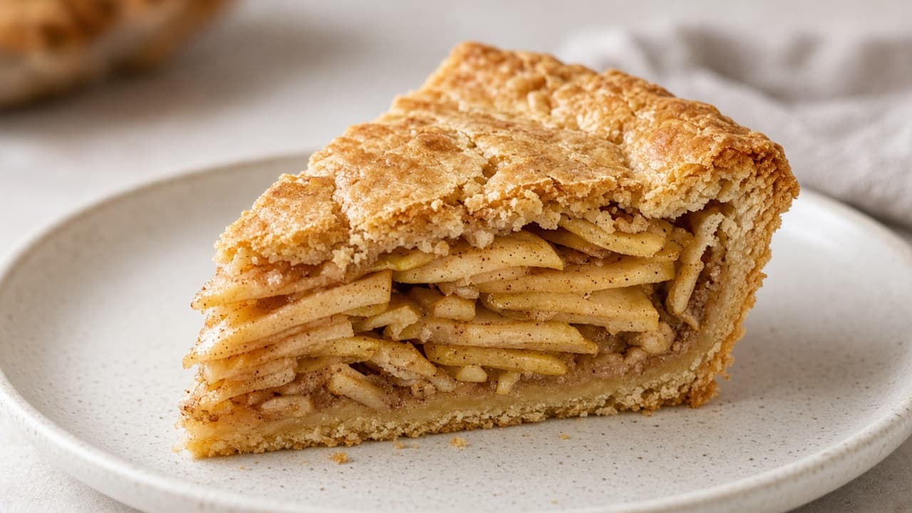 Lighter Vegan Apple Pie