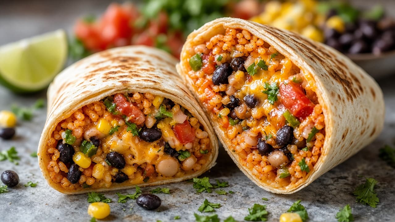 Loaded Veg Bean Burrito