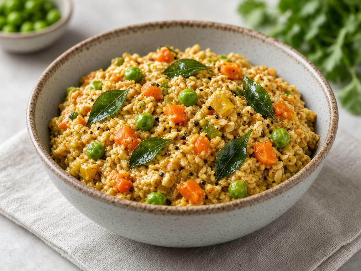 Masala Vegetable Oats Upma