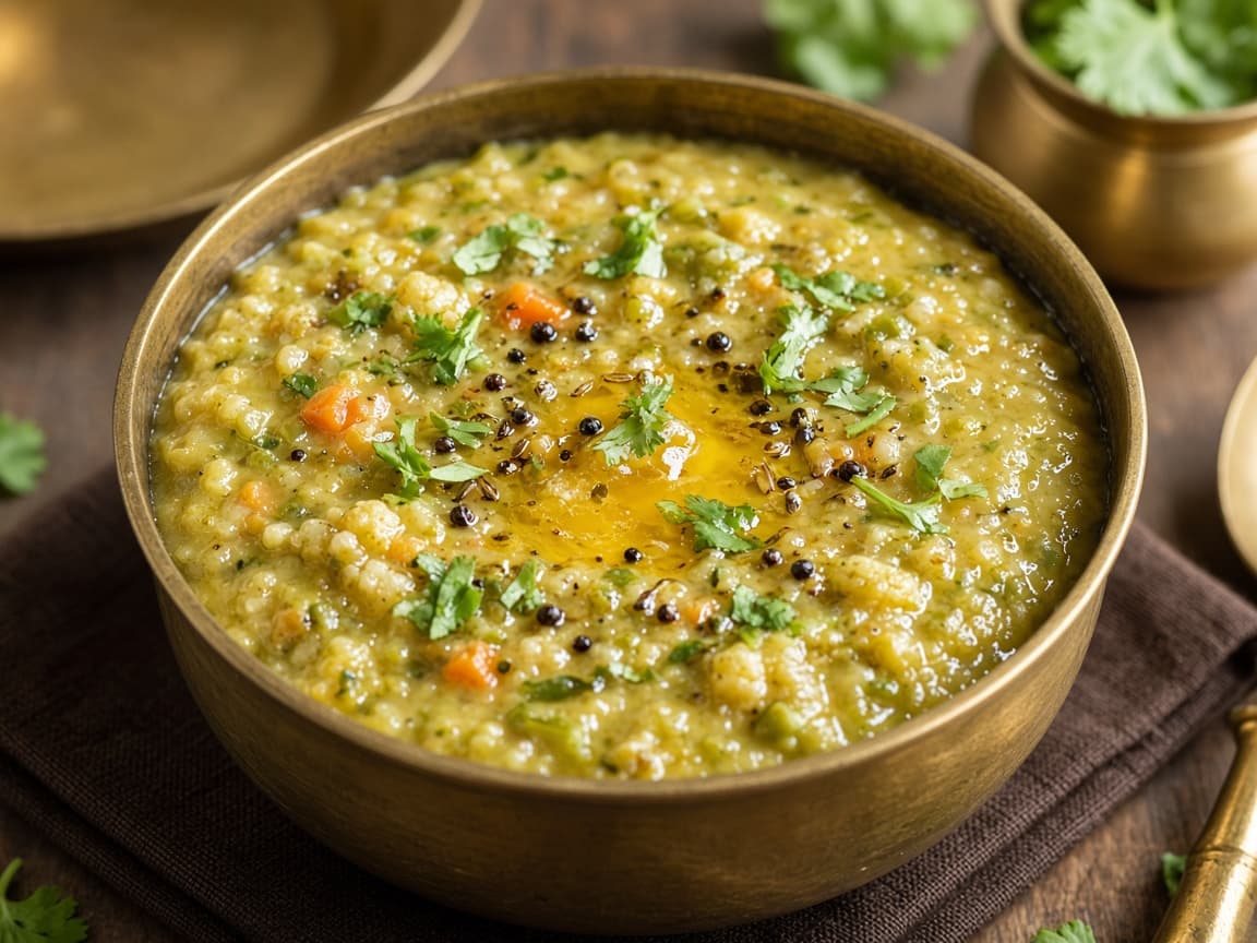 Moong Dal Vegetable Pongal Bowl