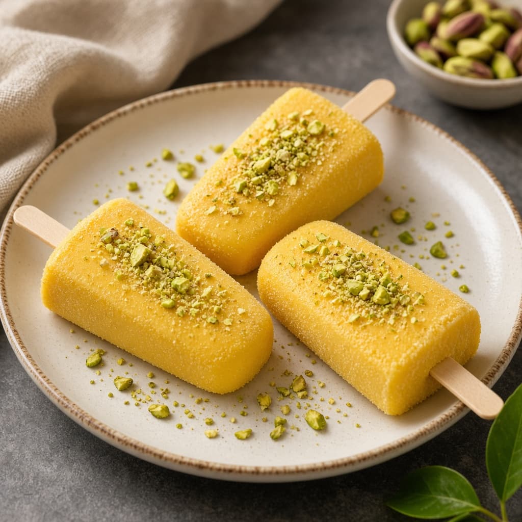 No Cook Mango Kulfi Pops