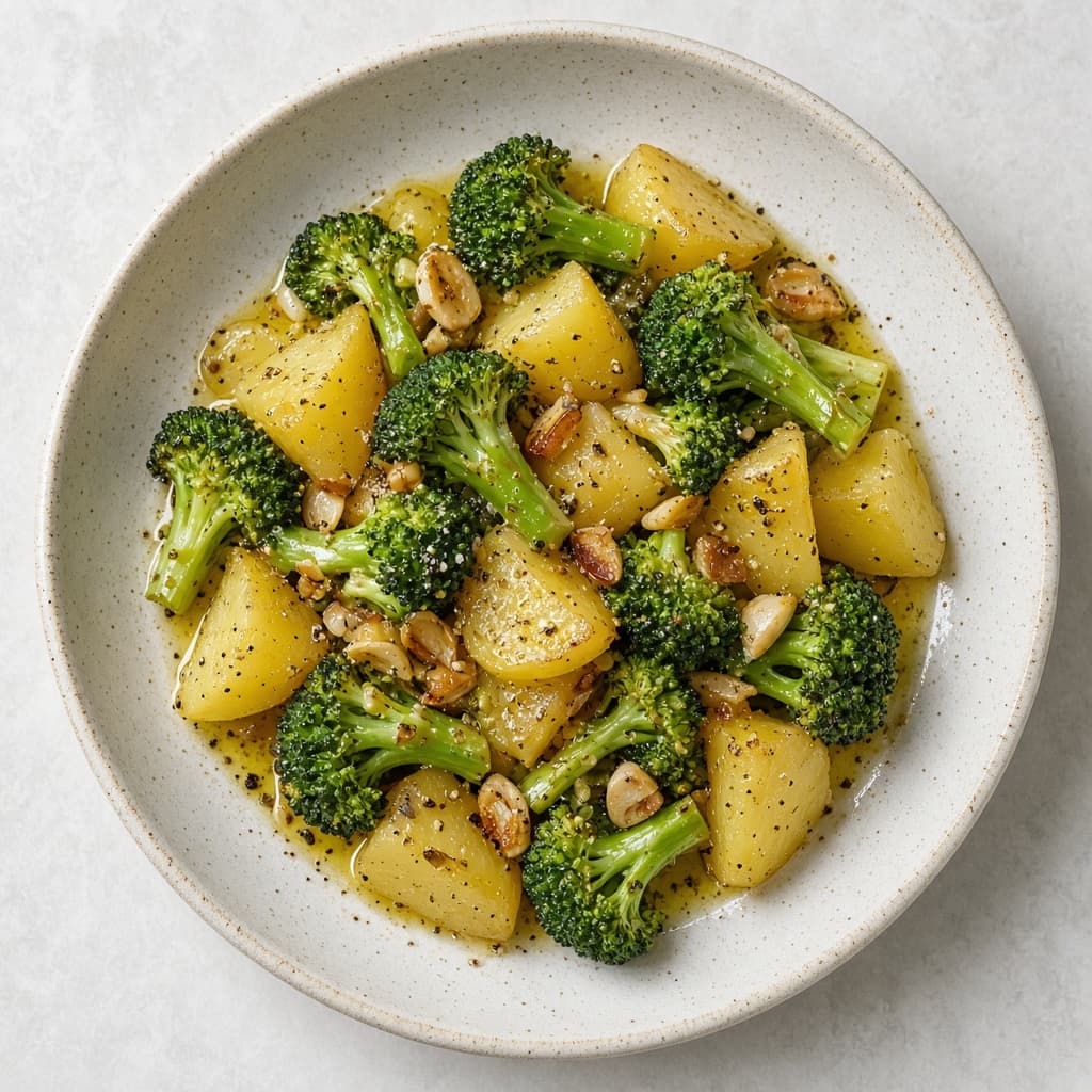 Olive Oil Broccoli Potato Sauté