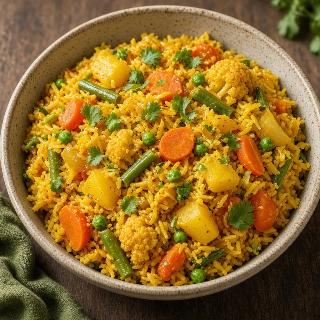 One-Pot UP-Style Vegetable Tehri