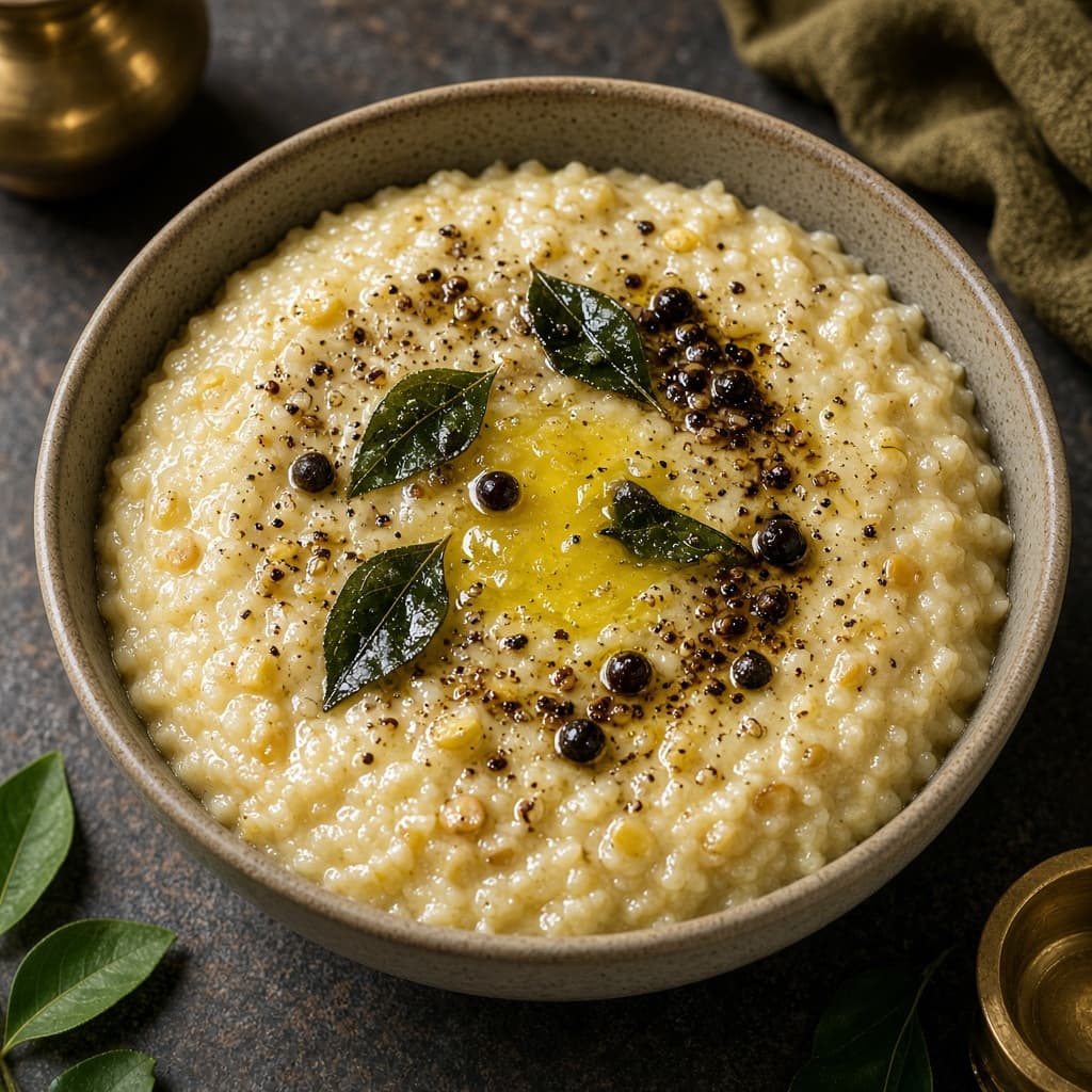 Pepper Tempered Rava Pongal